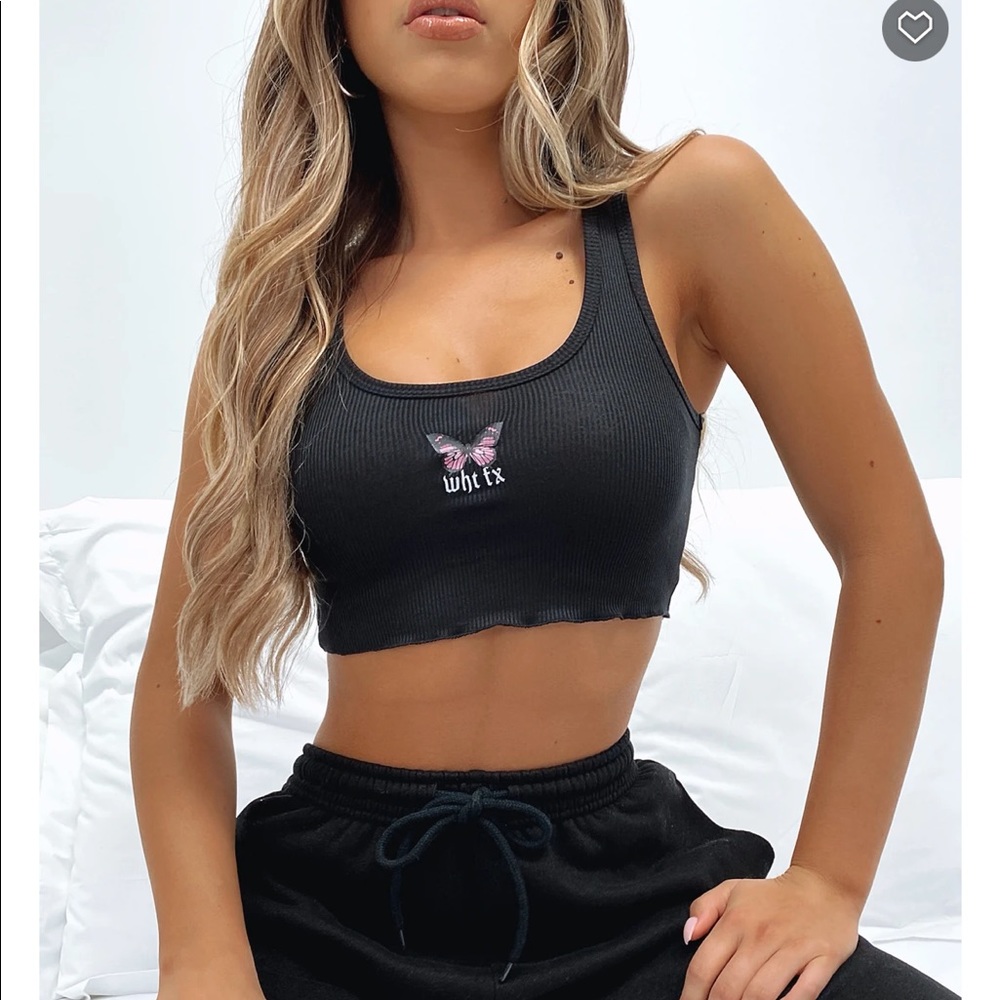 NEW! White Fox ‘Edge of Paradise’ Black Crop Top